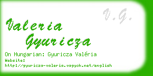 valeria gyuricza business card